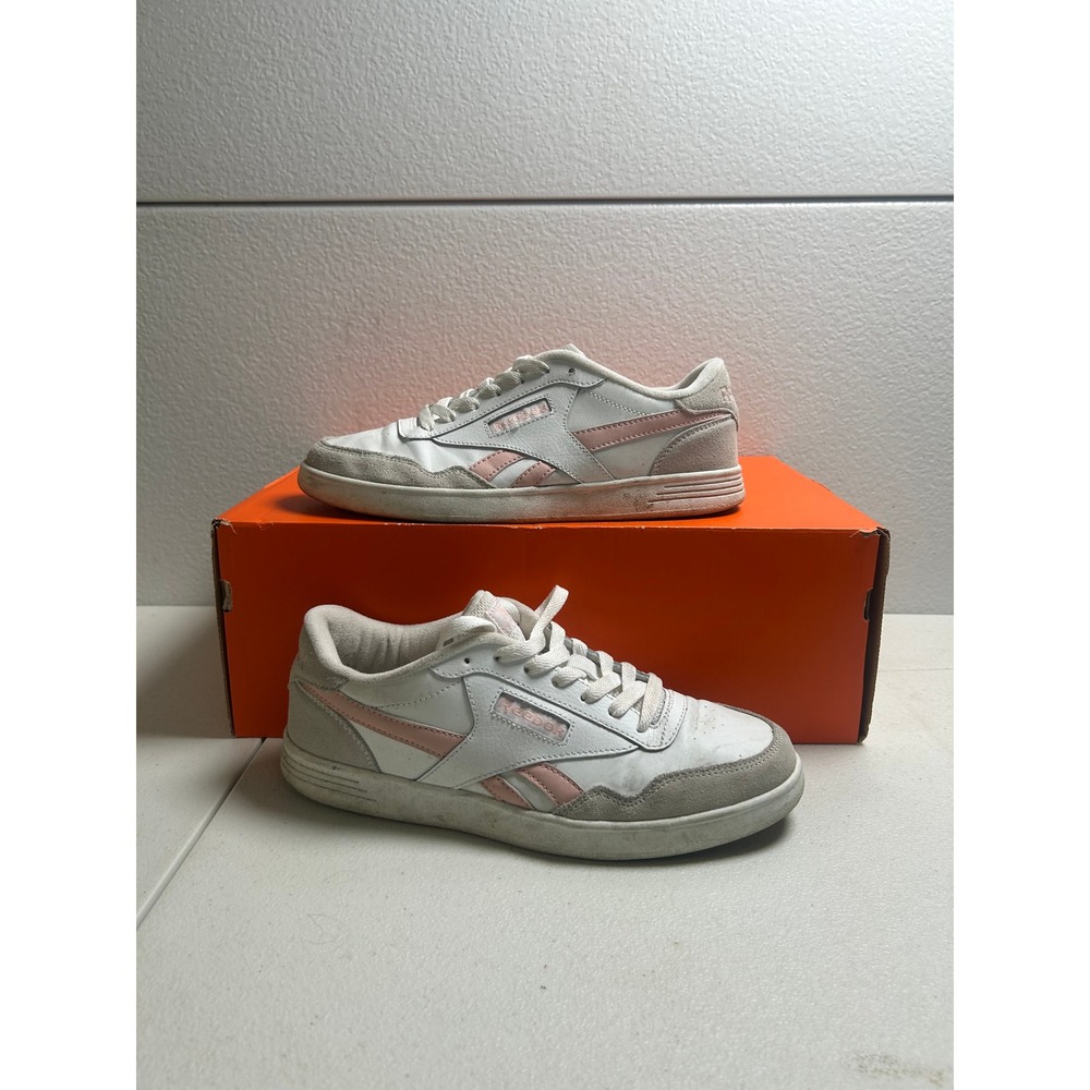 Reebok Techque T Sneakers White Pink Grey Size 9 #3183